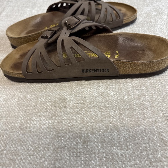 Birkenstock Grenada Softbed Leather Womens Brown Suede Sandals with Buckles - 40 - Picture 6 of 7